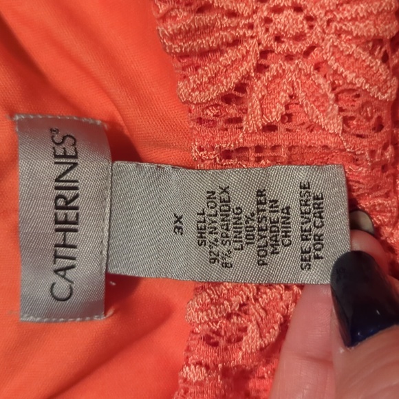 Crochet Peach Dress - Picture 9 of 12